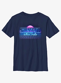 Stranger Things Retro Sun Logo Youth T-Shirt
