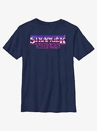 Stranger Things Metallic Logo Youth T-Shirt
