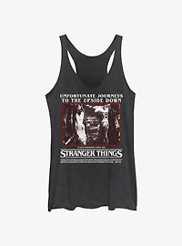 Stranger Things Unfortunate Journey Womens Tank Top