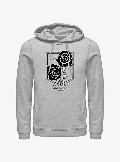 Attack On Titan Garrison Regiment Title Logo Hoodie