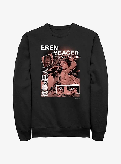 Attack On Titan Eren Yeager Collage Sweatshirt
