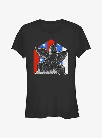 Stranger Things Demogorgon Badge Girls T-Shirt