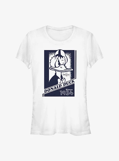 Disney100 Angry Donald Duck Poster Girls T-Shirt