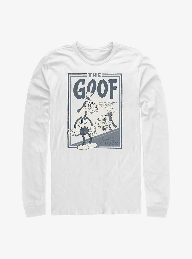 Disney100 Goofy The Goof Poster Long-Sleeve T-Shirt