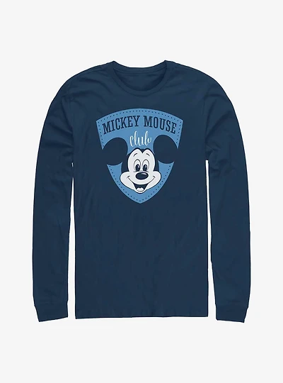 Disney100 Mickey Mouse Club Badge Long-Sleeve T-Shirt