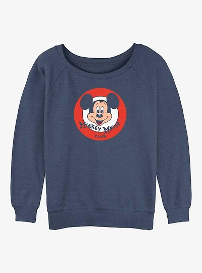Disney 100 Mickey Mouse Club Girls Slouchy Sweatshirt