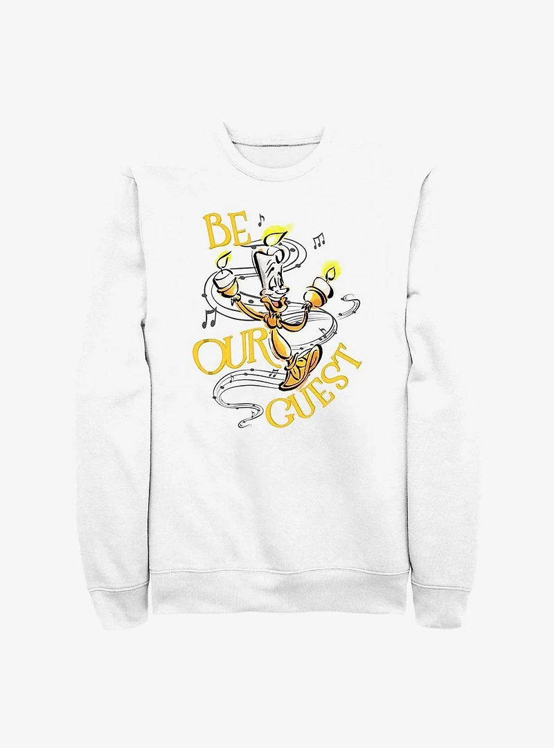 Disney 100 Lumiere Be Our Guest Sweatshirt