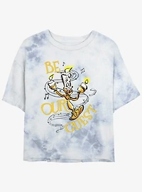 Disney 100 Lumiere Be Our Guest Tie-Dye Girls Crop T-Shirt