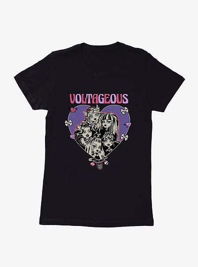 Monster High Voltageous Group Pose Womens T-Shirt