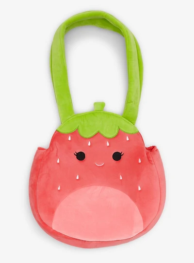 Squishmallows Scarlet the Strawberry Plush Tote Bag