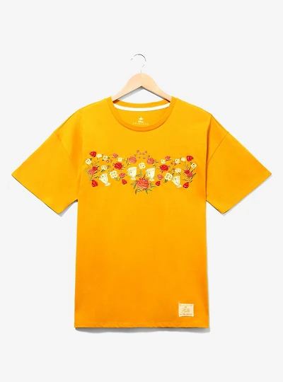 Disney Beauty and the Beast Chip Floral Women's Plus T-Shirt - BoxLunch Exclusive