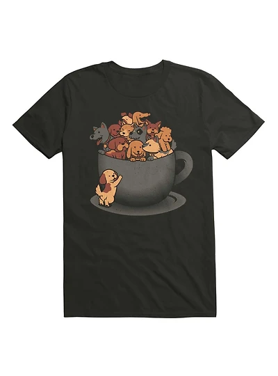 Puppy Latte Overflow Dog T-Shirt