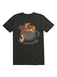 Puppy Latte Overflow Dog T-Shirt