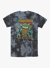 Star Wars The Mandalorian Child Poster Tie-Dye T-Shirt