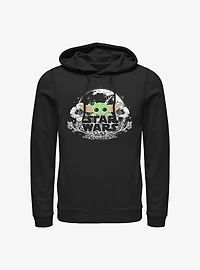 Star Wars The Mandalorian The Child Floral Hoodie