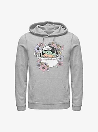 Star Wars The Mandalorian Grogu Floral Bassinet Hoodie