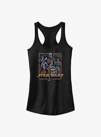 Star Wars The Mandalorian Retro Mandalorian Girls Tank