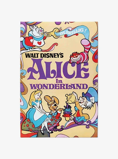 Disney Alice In Wonderland Classic Movie Cover Canvas Wall Decor
