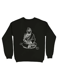 Meditation Robot Monk Minimalist Sweatshirt