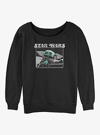 Star Wars The Mandalorian Cookie Child Girls Slouchy Sweatshirt