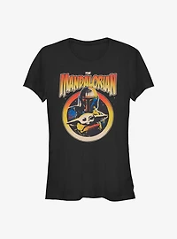 Star Wars The Mandalorian Mando N Child Girls T-Shirt