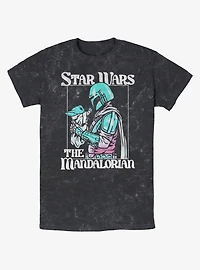 Star Wars The Mandalorian Soft Pop Mando Mineral Wash T-Shirt