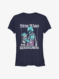 Star Wars The Mandalorian Soft Pop Mando Girls T-Shirt