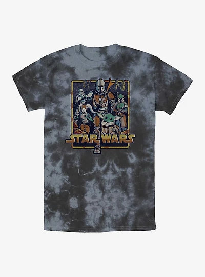 Star Wars The Mandalorian Retro Mandalorian Tie-Dye T-Shirt