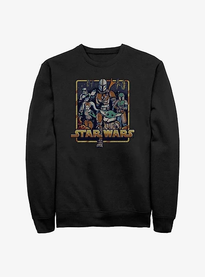 Star Wars The Mandalorian Retro Mandalorian Sweatshirt