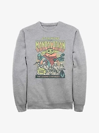 Star Wars The Mandalorian Grogu Comic Cover Sweatshirt