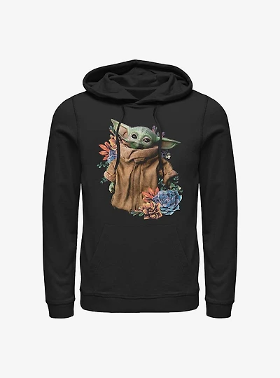 Star Wars The Mandalorian Grogu Flower Baby Hoodie