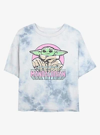 Star Wars The Mandalorian Mandalorian Child Tie-Dye Girls Crop T-Shirt