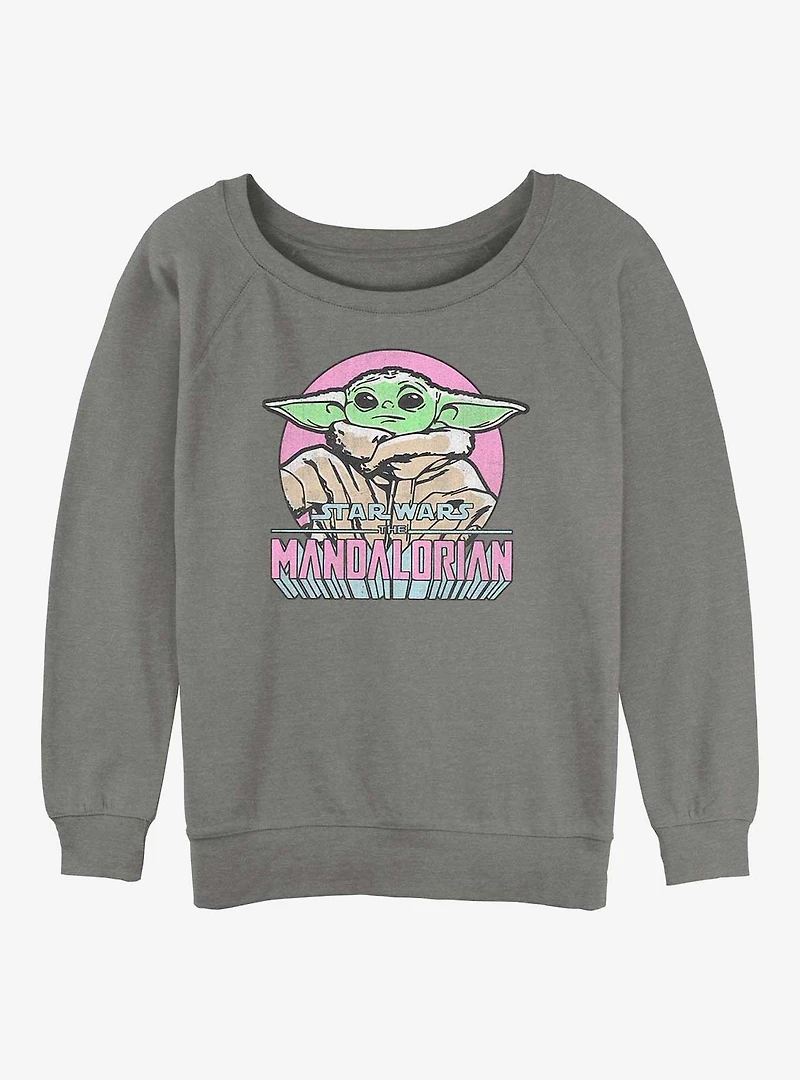 Star Wars The Mandalorian Mandalorian Child Girls Slouchy Sweatshirt