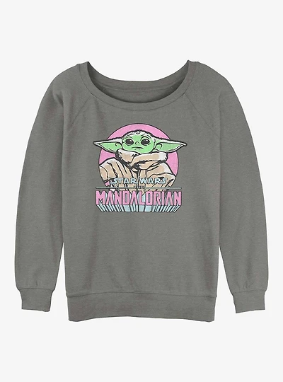 Star Wars The Mandalorian Mandalorian Child Girls Slouchy Sweatshirt