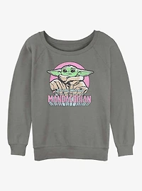 Star Wars The Mandalorian Mandalorian Child Girls Slouchy Sweatshirt