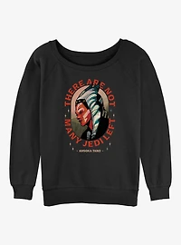 Star Wars The Mandalorian Ahsoka Tano Not Many Jedi Left Womens Slouchy Sweatshirt