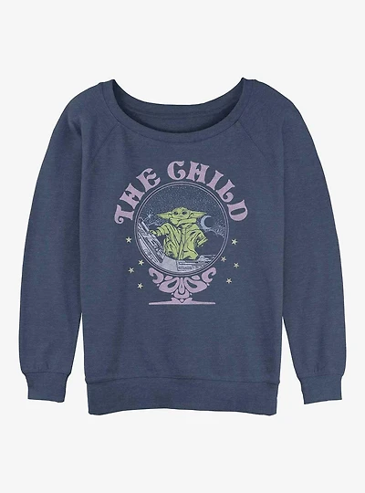 Star Wars The Mandalorian Child Womens Slouchy Sweatshirt