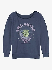 Star Wars The Mandalorian Child Womens Slouchy Sweatshirt