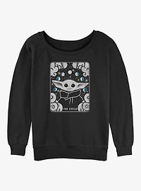 Star Wars The Mandalorian Tarot Child Womens Slouchy Sweatshirt