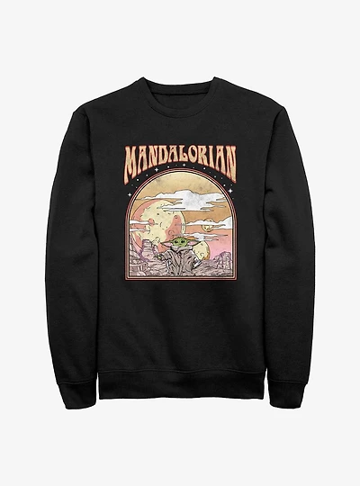 Star Wars The Mandalorian Sunset Child Sweatshirt