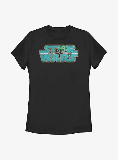 Star Wars The Mandalorian Logo Child Womens T-Shirt