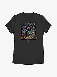 Star Wars The Mandalorian Retro Womens T-Shirt