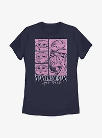 Star Wars The Mandalorian Grogu Poster Womens T-Shirt