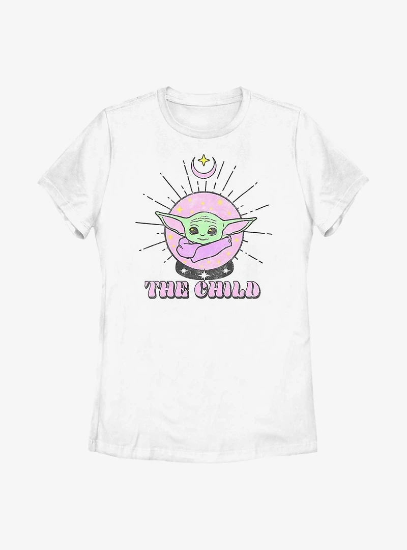 Star Wars The Mandalorian Child Orb Womens T-Shirt