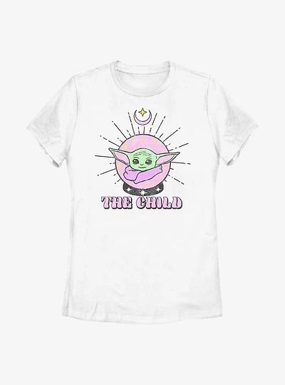 Star Wars The Mandalorian Child Orb Womens T-Shirt