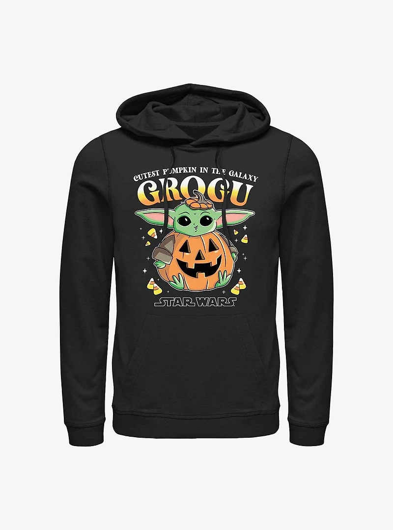 Star Wars The Mandalorian Pumpkin Grogu Hoodie