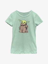 Star Wars The Mandalorian Grogu Force Youth Girls T-Shirt