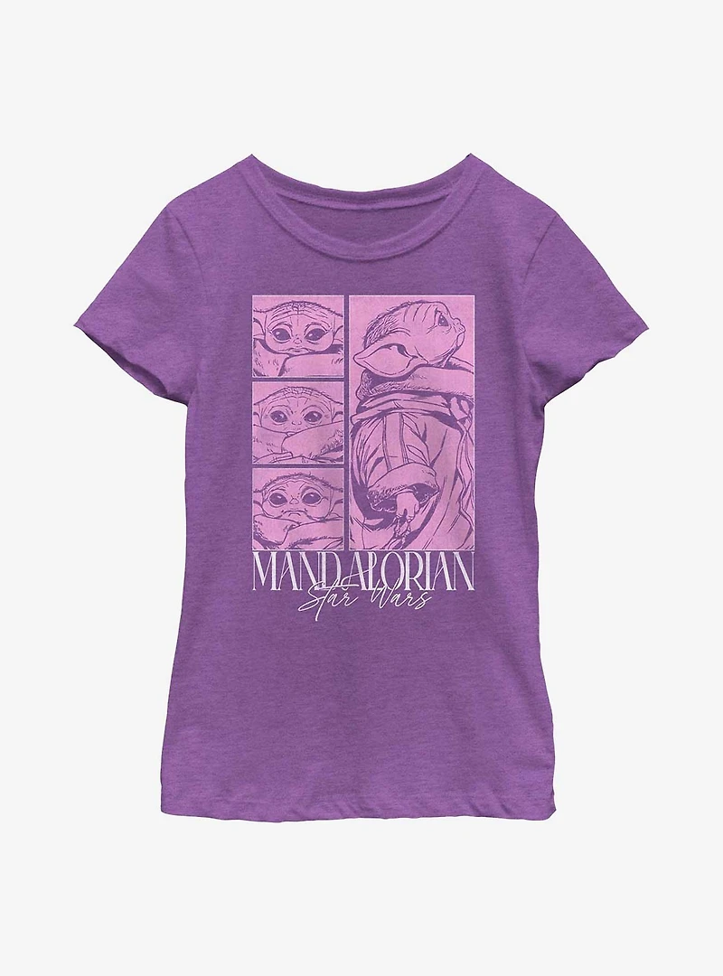 Star Wars The Mandalorian Grogu Poster Youth Girls T-Shirt