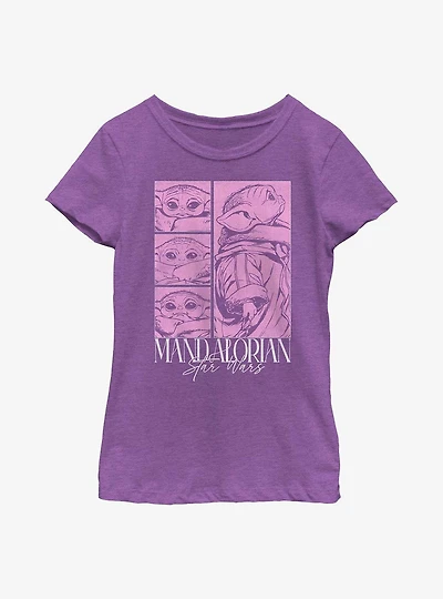Star Wars The Mandalorian Grogu Poster Youth Girls T-Shirt