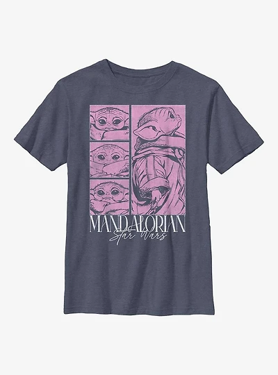 Star Wars The Mandalorian Grogu Poster Youth T-Shirt